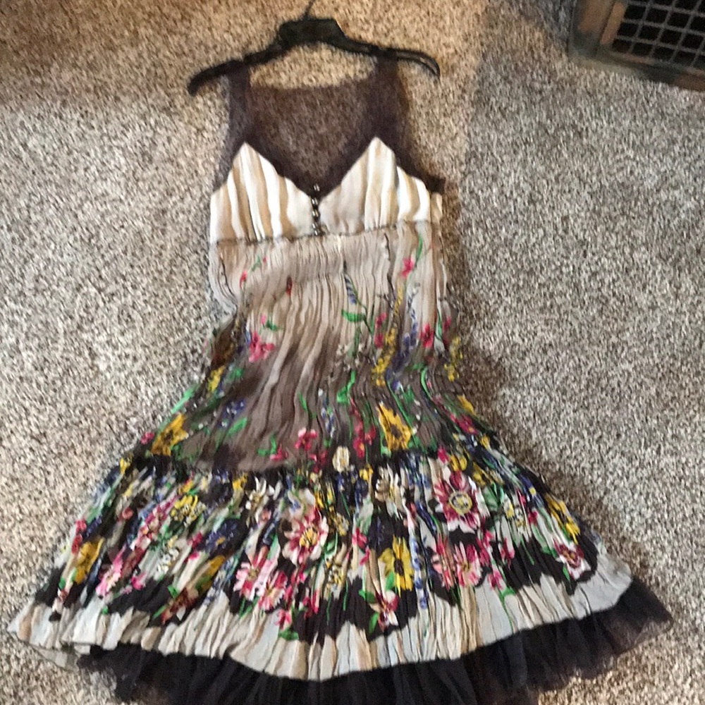 Mid length chiffon dress